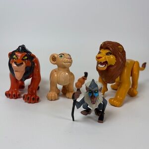 VTG Lion King Figure Toys - Simba, Nala, Rafiki, and Scar